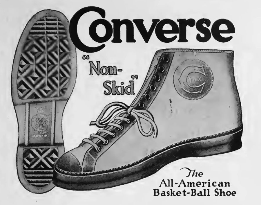 early Converse sneaker advert